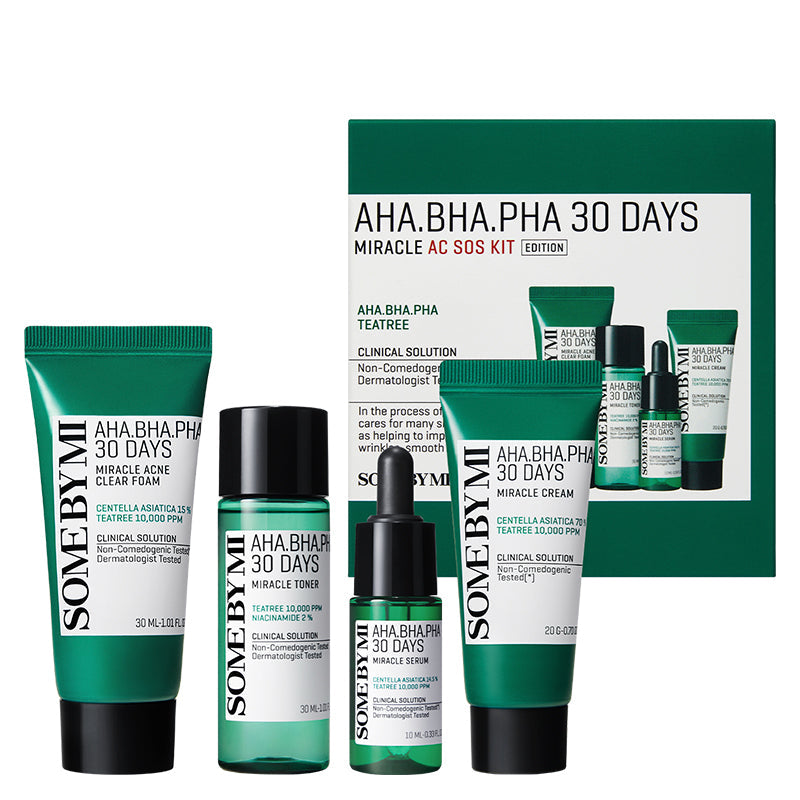 ‍AHA BHA PHA 30 Days Miracle AC SOS Kit (100% de remise)